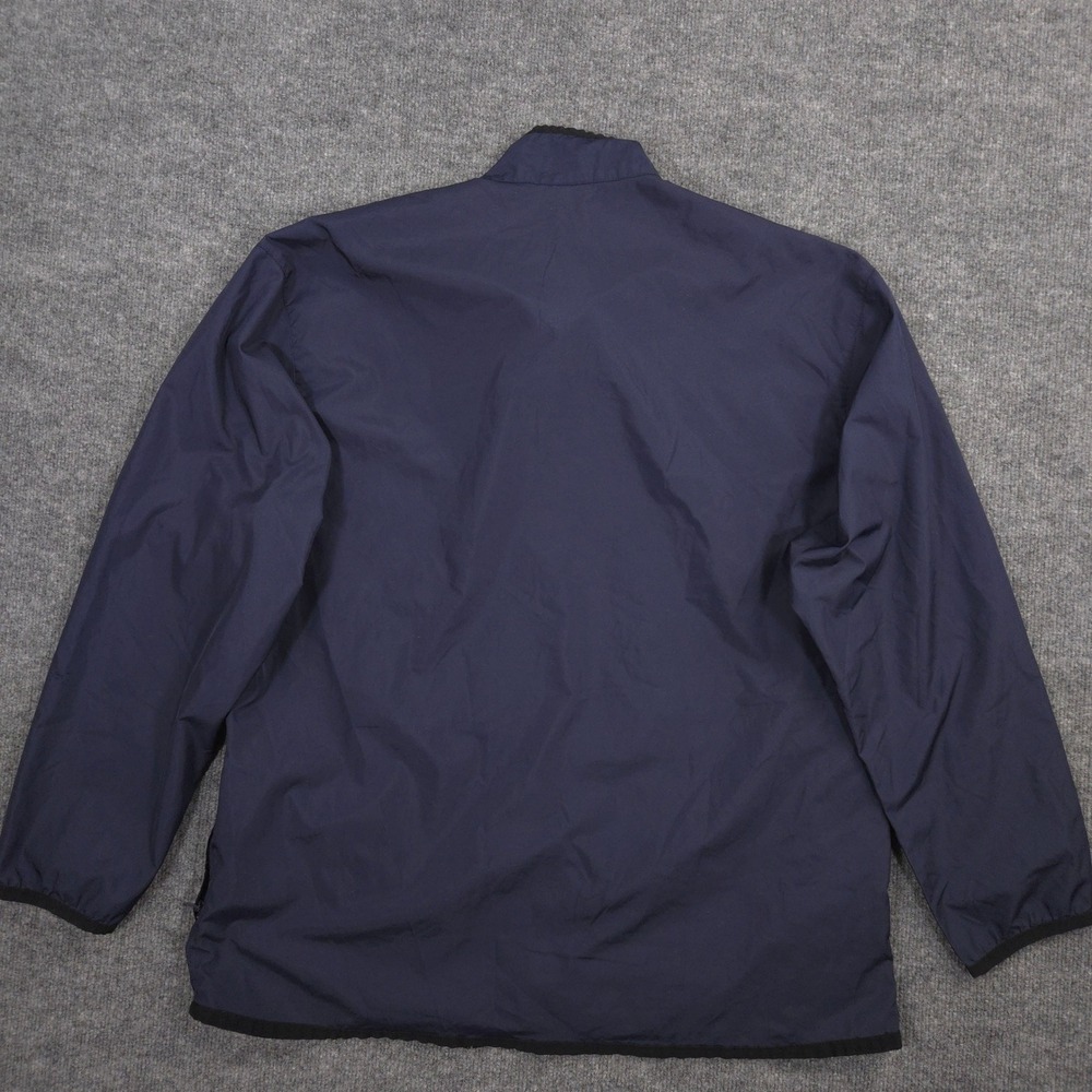 Vintage Nike Windbreaker Jacket Mens XL Navy Spell Out Zipper Placket Pockets - Picture 5 of 14